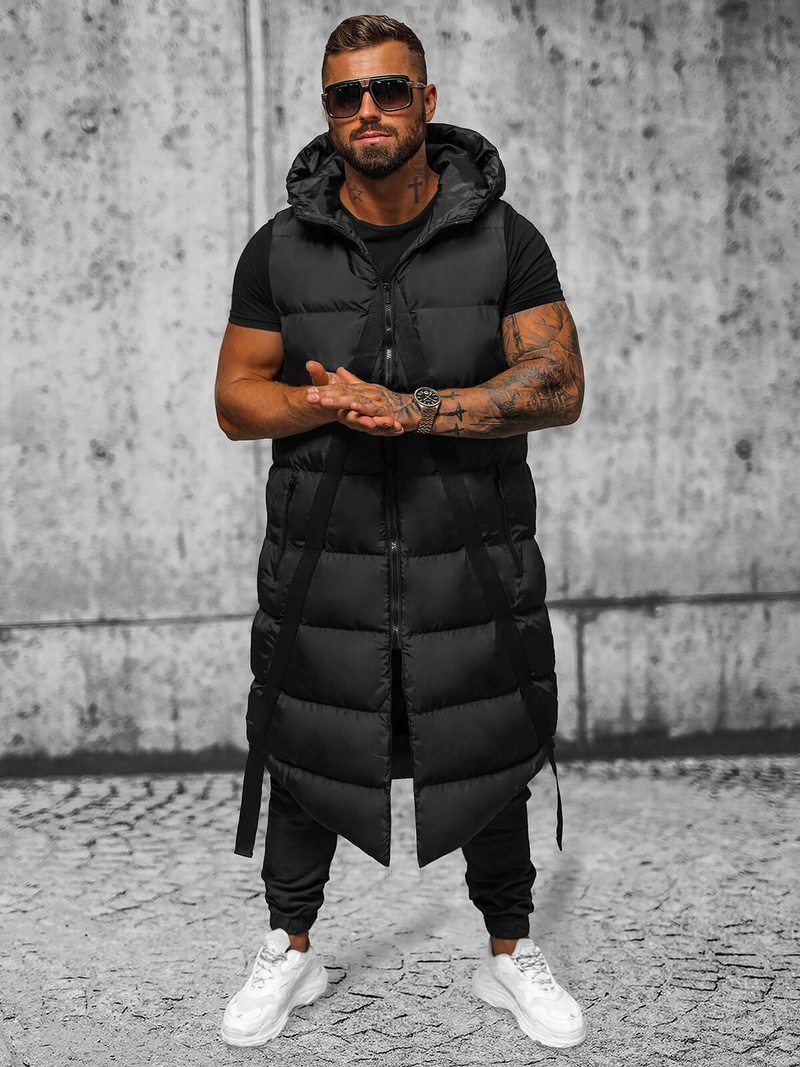 Vestă bărbați neagră OZONEE O/M3201