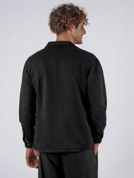 Cămașă bărbați neagră OZONEE O/GOM23039