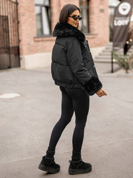 Geacă de iarnă damă neagră OZONEE O/H833