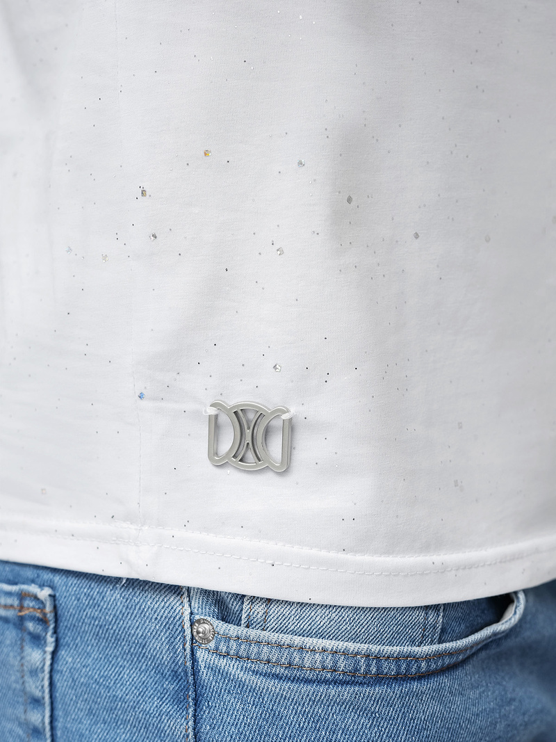 Tricou bărbați alb OZONEE O/QQ1388