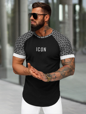Tricou bărbați negru OZONEE O/B1212