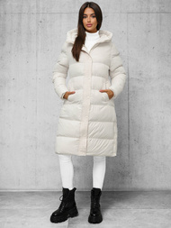 Geacă de femei écru OZONEE JS/5M3253/281