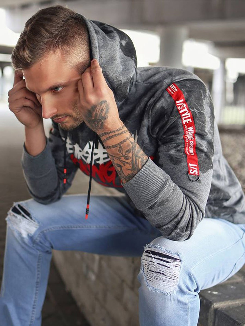 Hanorac bărbați antracit OZONEE JS/DD210Z