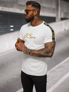 Tricou bărbați alb OZONEE O/T7579