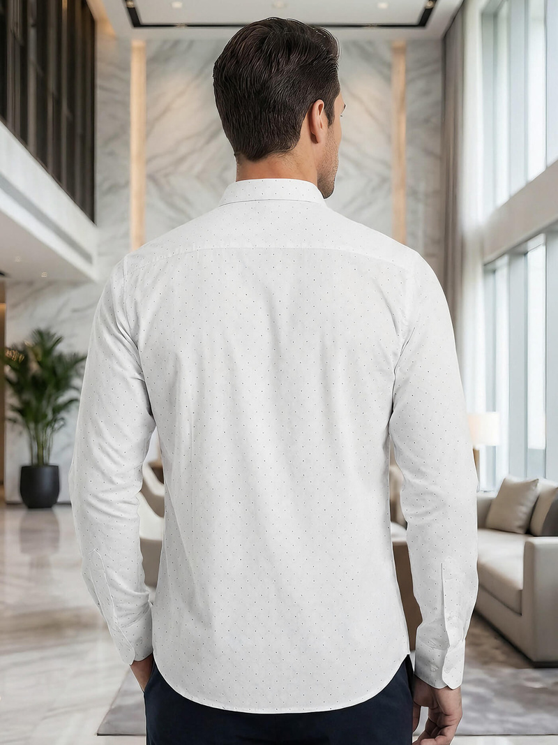 Cămașă bărbați albă OZONEE V/V185Z