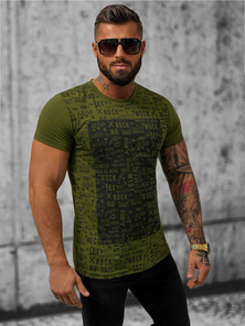 Tricou bărbați verde OZONEE O/T122/29Z