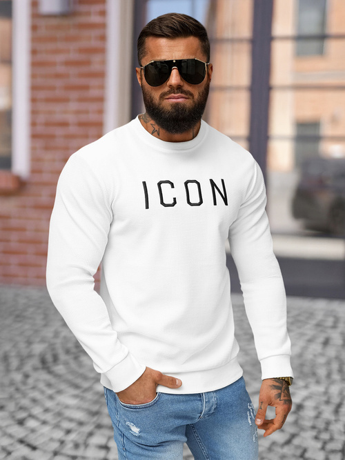 Bluză bărbați albă OZONEE O/D7394Z