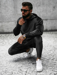 Compleu sport bărbaţi negru OZONEE O/D7517