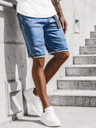 Pantaloni scurti blugi bărbați albaștri OZONEE RF/HY340/3