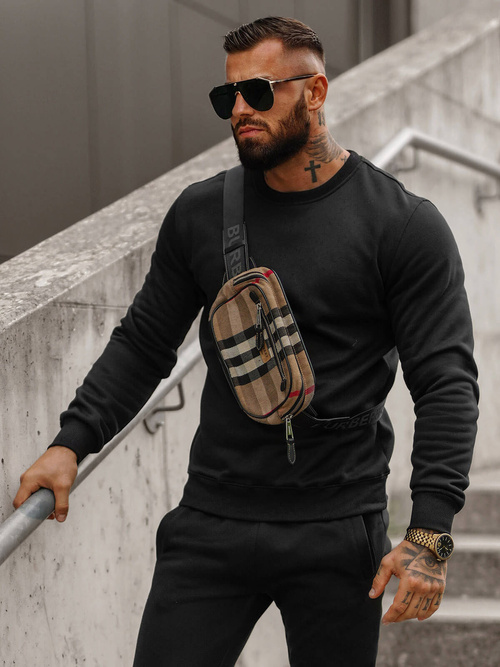 Compleu sport bărbaţi negru OZONEE JS/68C10380/3Z