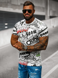 Tricou bărbați alb OZONEE O/T137/1