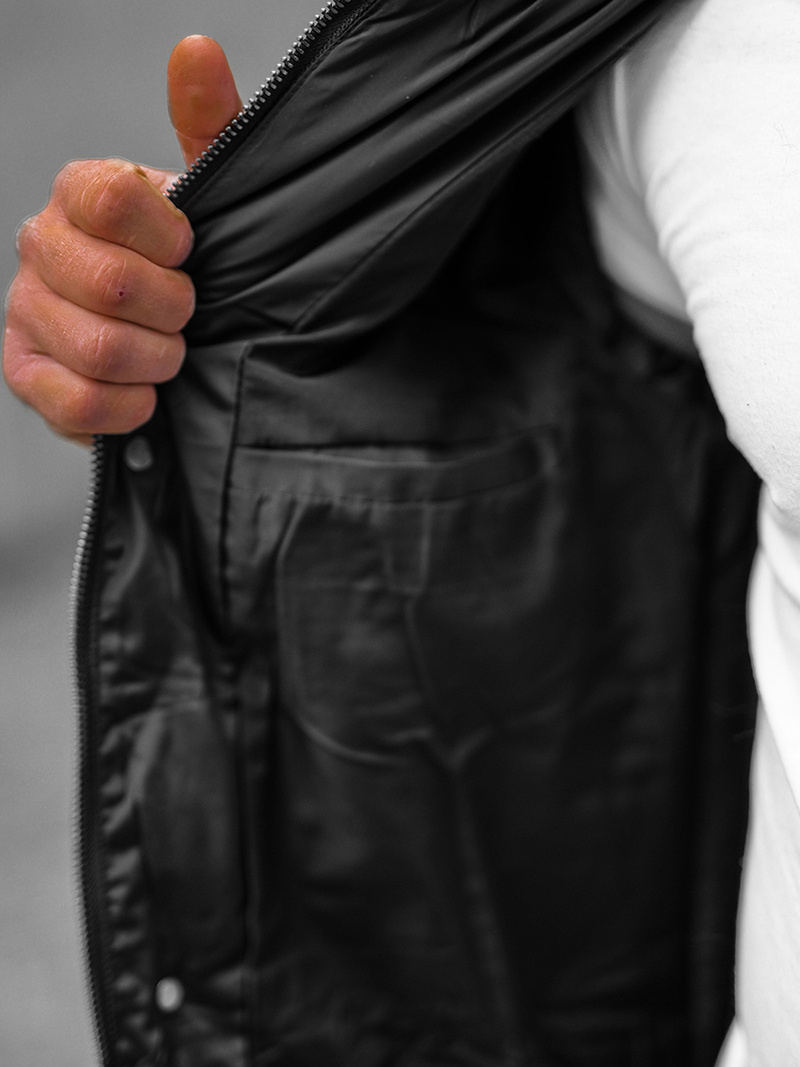 Geacă bărbați neagră OZONEE O/M799