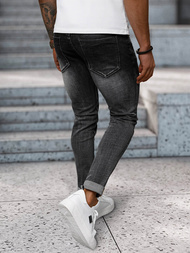 Blugi bărbaţi negri OZONEE NB/MP0169G