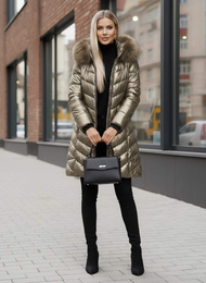 Geacă de femei aur OZONEE JS/16M9100/403Z