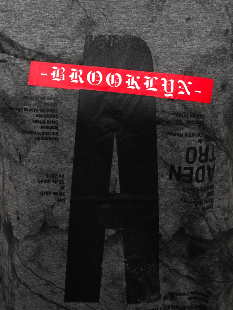 Tricou bărbați antracit OZONEE JS/SS10921Z