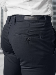 Pantaloni chino bărbaţi albastru marin OZONEE V/5100