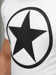 Tricou bărbați alb OZONEE NB/MT3151