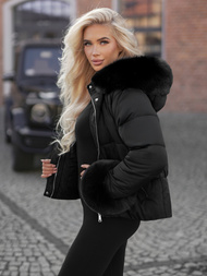 Geacă de femei neagra OZONEE JS/16M9282/392