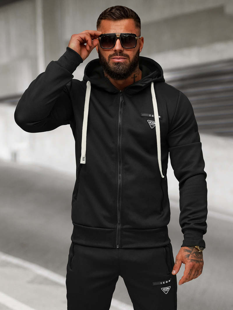 Compleu sport bărbaţi negru OZONEE O/LN11760