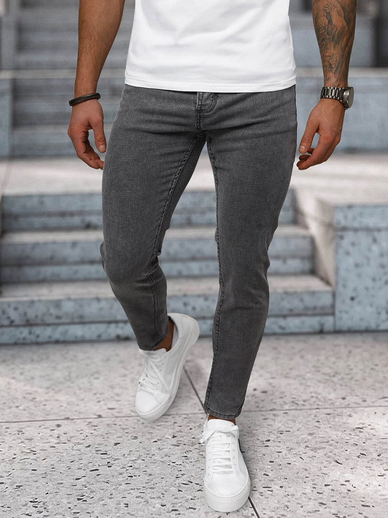 Blugi bărbaţi antracit OZONEE NB/MP0192GS