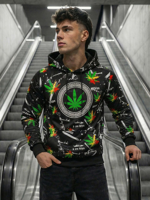 Hanorac bărbați negru OZONEE O/B269Z