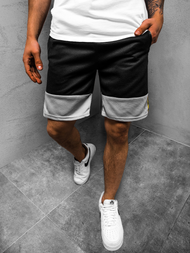 Pantaloni scurți sport bărbați negri OZONEE JS/KS2525Z