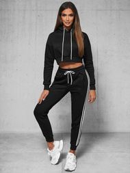 Trening dama doua piese negru OZONEE JS/8C67/3