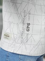 Tricou bărbați alb OZONEE O/QQ1530