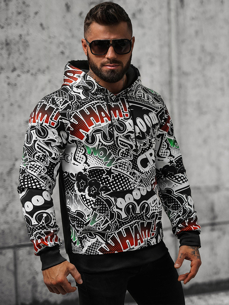 Hanorac bărbați negru OZONEE O/B270