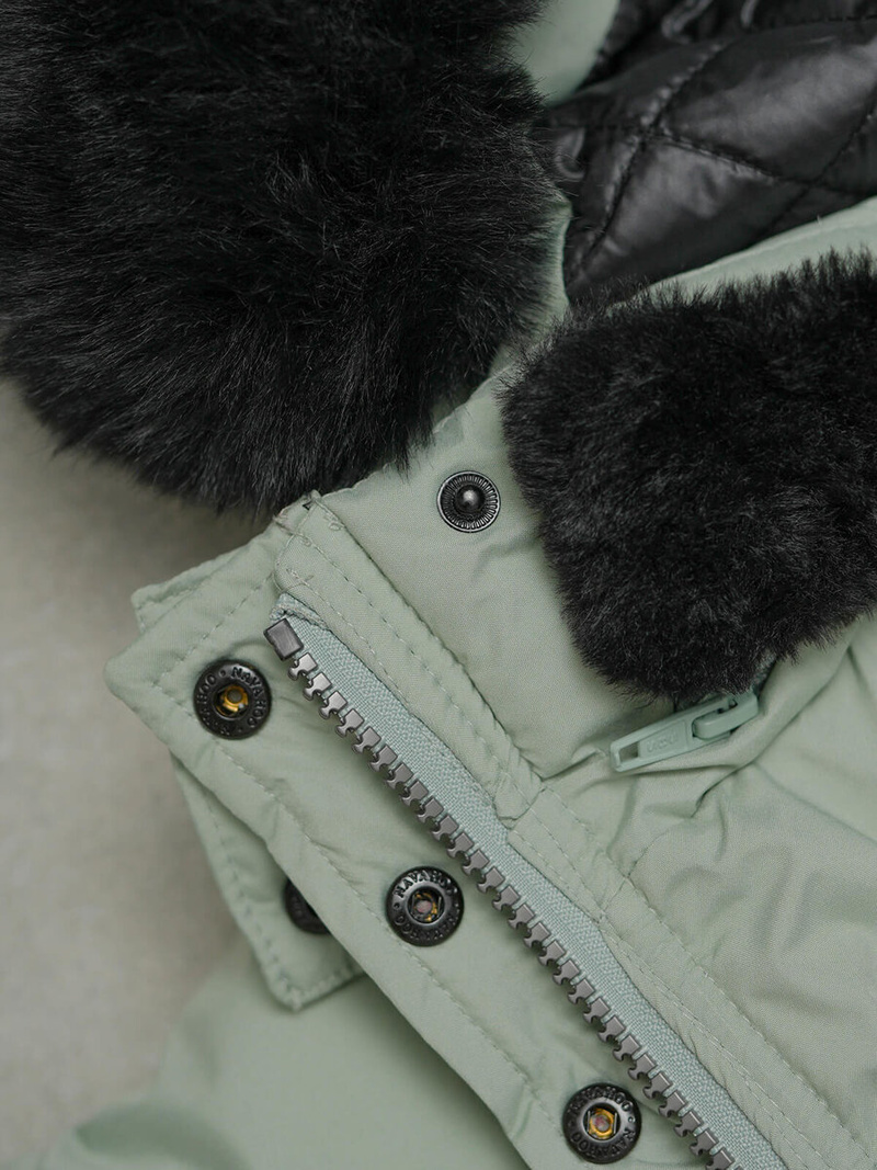 Geacă de femei verde-mentă OZONEE O/W377Z