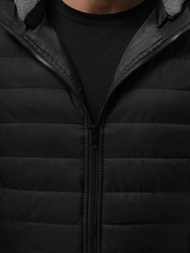 Vestă bărbați neagră OZONEE JS/8M983/392