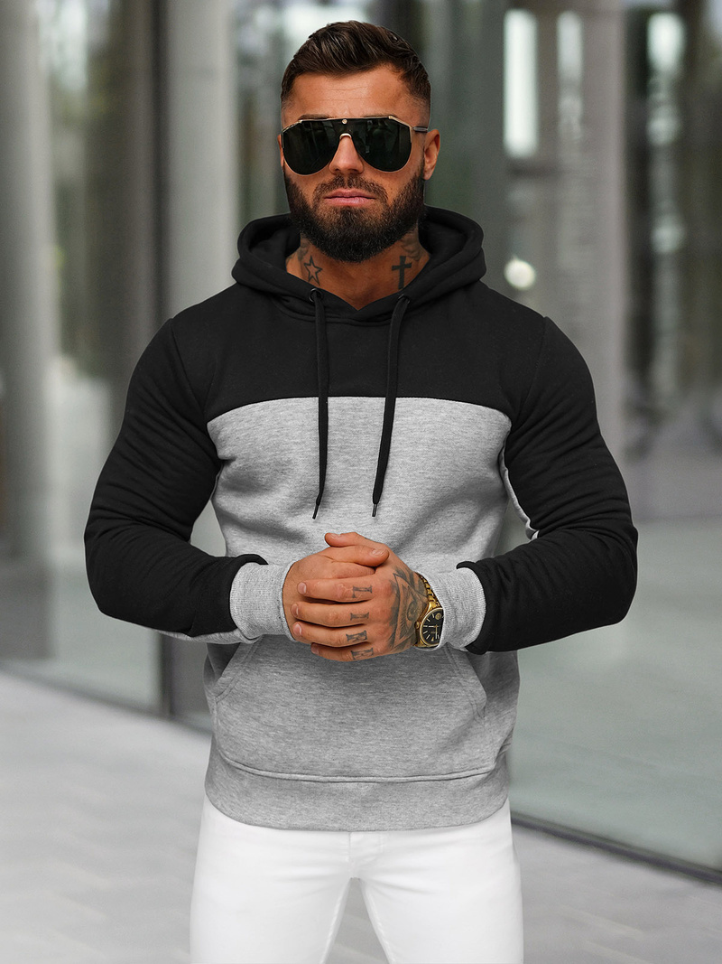 Hanorac bărbați gri OZONEE JS/8B1307/2