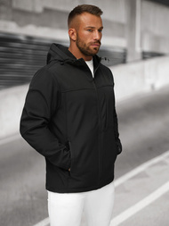 Jachetă bărbați softshell negru OZONEE JS/27B6523/3