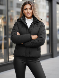 Geacă de femei neagră OZONEE JS/16M9188/392Z