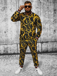 Set pentru bărbați - sacou de costum cu pantaloni chino, auriu OZONEE O/5554/21Z