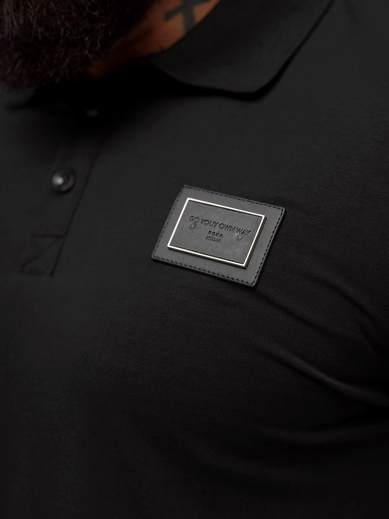 Tricou polo bărbați negru OZONEE NB/MT3124