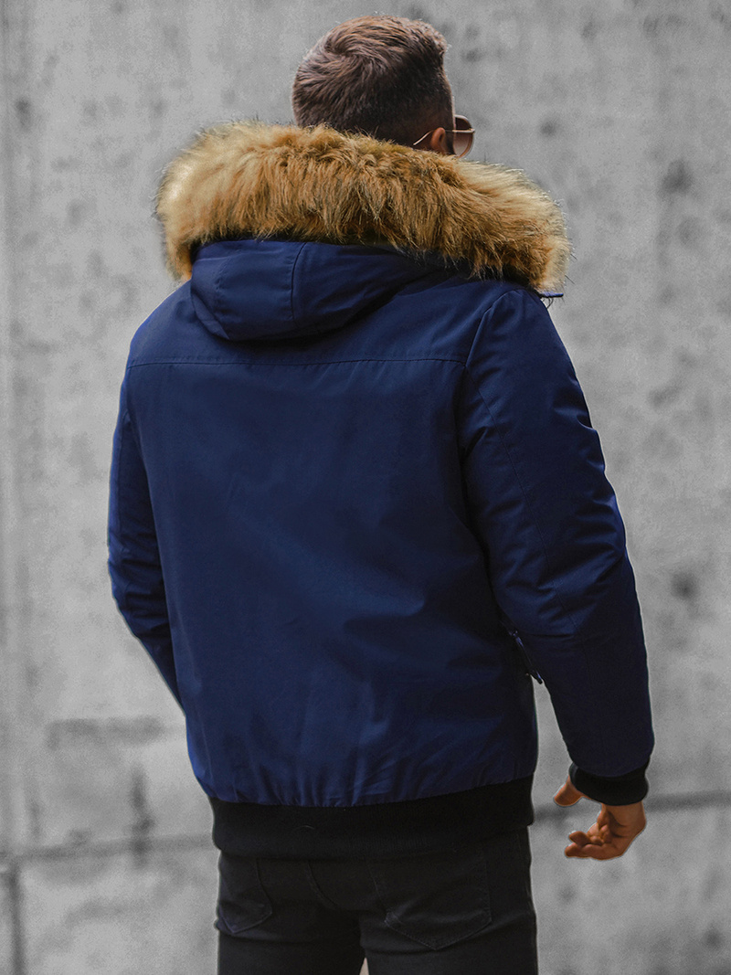 Jachetă bărbați albastru marin OZONEE JS/M2019/215