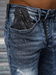 Blugi bărbaţi albaștri OZONEE NB/MP0045B