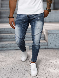 Blugi bărbaţi albaștri OZONEE NB/MP0045B