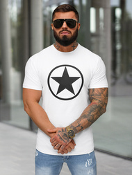 Tricou bărbați alb OZONEE NB/MT3151