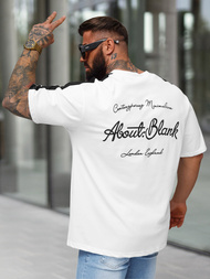 Tricou bărbați alb OZONEE O/QQ1195