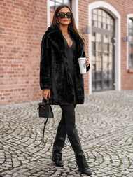 Geacă de femei neagra OZONEE JS/11Z8168