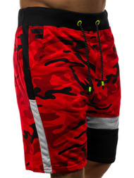 Pantaloni scurti bărbați rosii OZONEE JS/KK300160