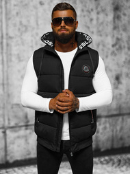 Vestă bărbați neagră OZONEE JS/84M3028/392