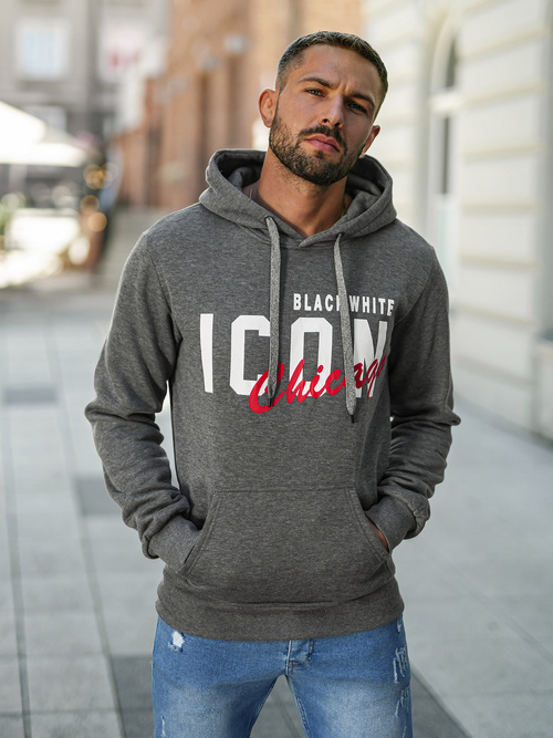 Hanorac bărbați antracit OZONEE JS/8B1736/5