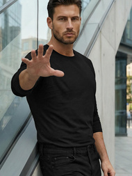 Tricou cu mânecă lungă negru OZONEE JS/2088Z