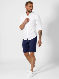 Pantaloni scurti chino bărbați albastru marin OZONEE TMK/DC809/3Z