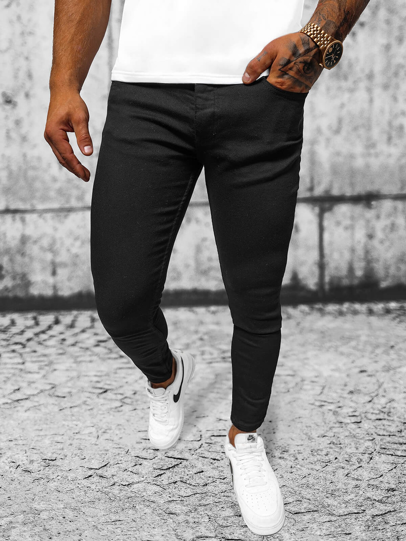 Blugi bărbaţi negri OZONEE E/5348/02