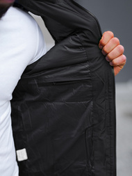 Vestă bărbați neagră OZONEE JS/5M758/392