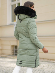 Geacă de femei verde-mentă OZONEE O/W377Z